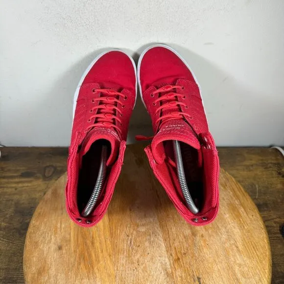 Supra‎ Skytop D Red White High Top Shoes Sneakers Women's Size 8.5