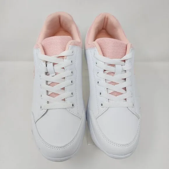 Swiss Brand Pickleball Shoes Mens 9 White Court Drew Lace Up Logo Active Sneaker