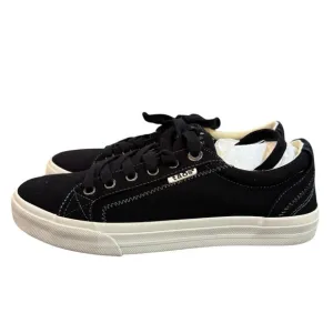 Taos Plim Soul Sneakers Women's US 9 Black White Canvas Lace-up Shoes Comfort