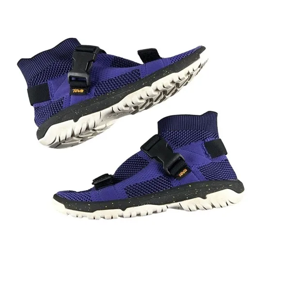 Teva Opening Ceremony Mens Purple Hurricane Sock Sneakers Water Shoes Hike
