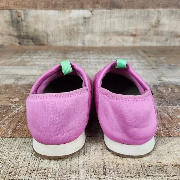 Teva ReEmber Mocassin Youth Girl Sz 1 Pink Outdoor Quilted Slip On Comfort Shoes