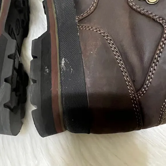 Timberland Men's Euro Hiker Classic Leather Ankle Boots Shoes Brown Size 8.5