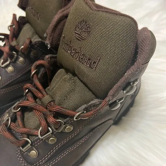Timberland Men's Euro Hiker Classic Leather Ankle Boots Shoes Brown Size 8.5