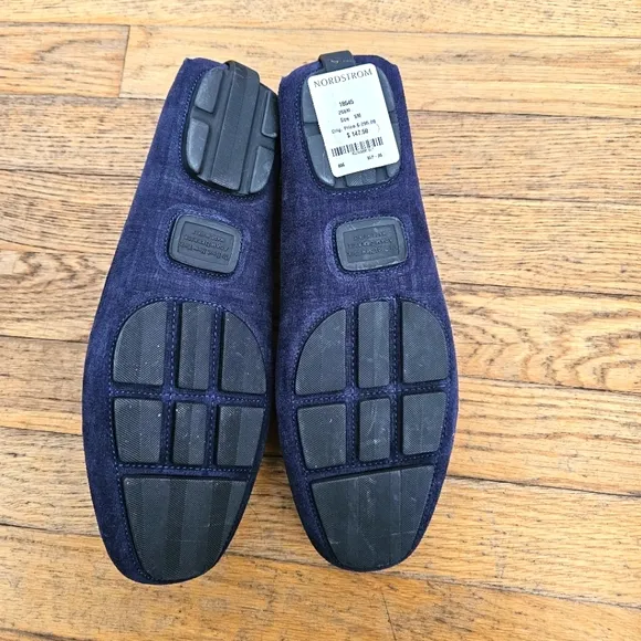 To Boot New York Adam Derrick Men's Blue Suede Driving Loafers Size 8 New