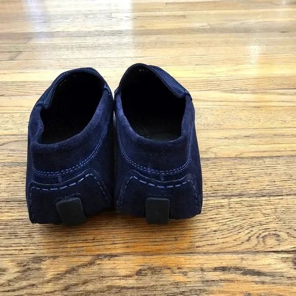 To Boot New York Adam Derrick Men's Blue Suede Driving Loafers Size 8 New