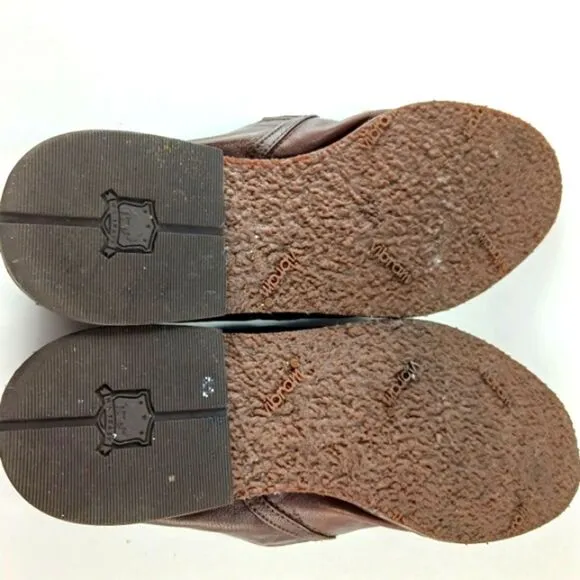 Trask Leather Comfort Loafers/Slip- On Woman's 8.5M. Natural Brown Leather......