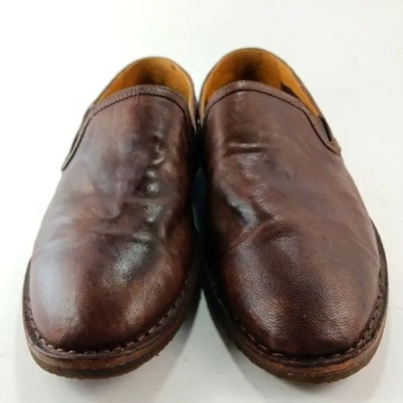 Trask Leather Comfort Loafers/Slip- On Woman's 8.5M. Natural Brown Leather......