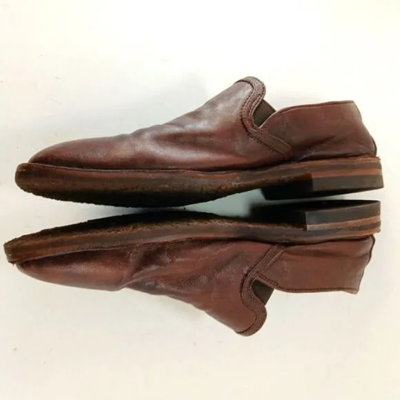 Trask Leather Comfort Loafers/Slip- On Woman's 8.5M. Natural Brown Leather......