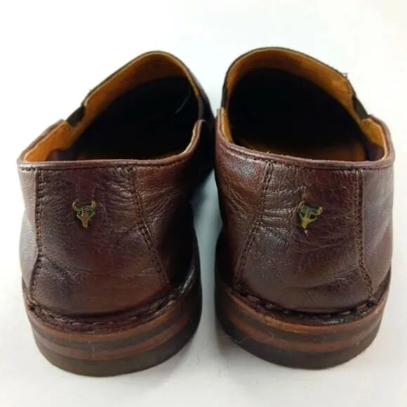 Trask Leather Comfort Loafers/Slip- On Woman's 8.5M. Natural Brown Leather......
