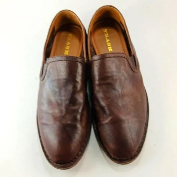 Trask Leather Comfort Loafers/Slip- On Woman's 8.5M. Natural Brown Leather......