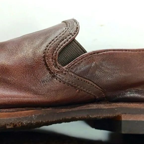 Trask Leather Comfort Loafers/Slip- On Woman's 8.5M. Natural Brown Leather......