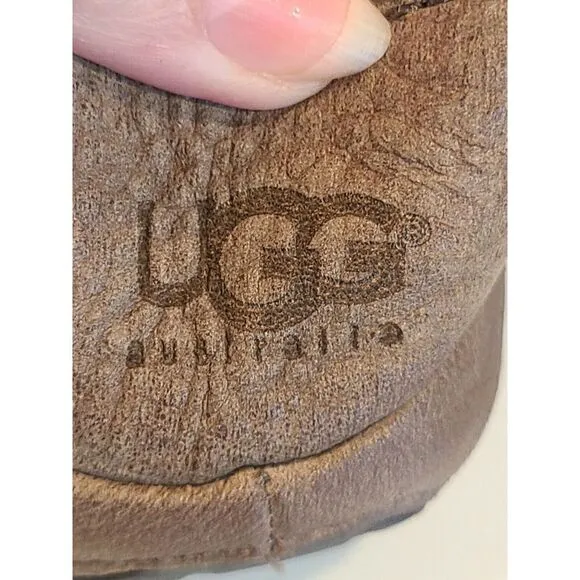 UGG Stout Brown Hunley Leather Loafers Driving Shoes | 1006477 Men's | 11