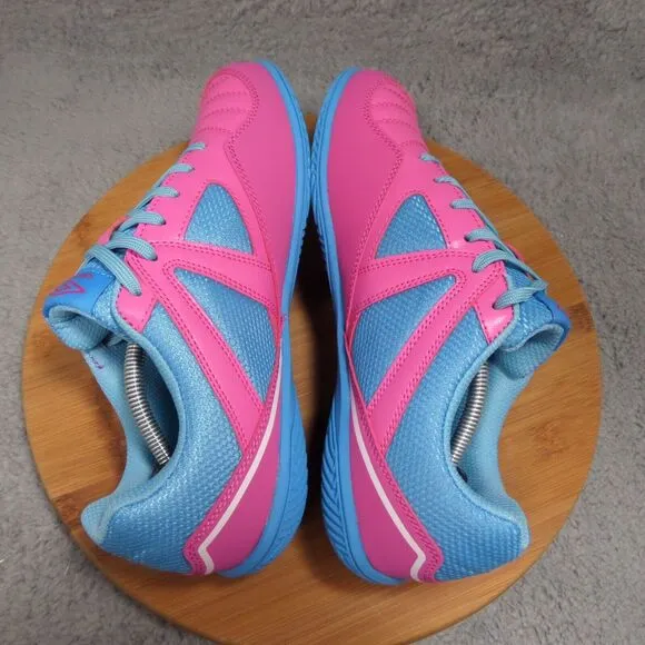 Umbro Sala Ct Peacock Pink and Blue Soccer Cleats Men's Shoes Size 9