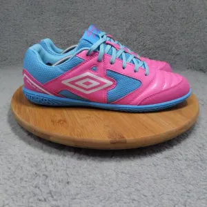 Umbro Sala Ct Peacock Pink and Blue Soccer Cleats Men's Shoes Size 9
