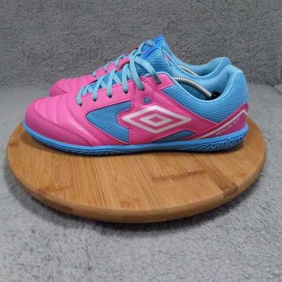 Umbro Sala Ct Peacock Pink and Blue Soccer Cleats Men's Shoes Size 9