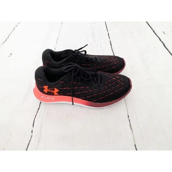 Under Armour Black Flow Velocities Wind Running Shoe Tennis Shoes