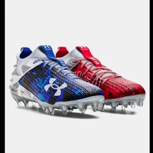 Under Armour Blur Smoke 2.0 MC USA Low Football Cleats Men's Sz 12.5 3026341-100