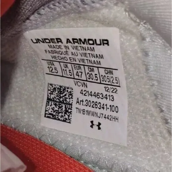 Under Armour Blur Smoke 2.0 MC USA Low Football Cleats Men's Sz 12.5 3026341-100