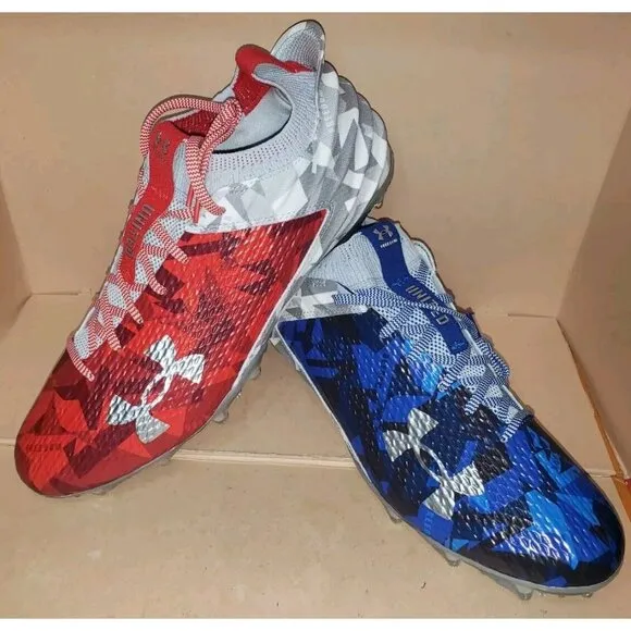 Under Armour Blur Smoke 2.0 MC USA Low Football Cleats Men's Sz 12.5 3026341-100