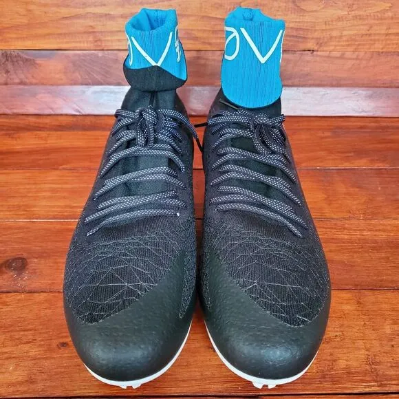 Under Armour Cleats C1N MC Men 11.5 Shine Thru The Shade‎ Black Blue White New