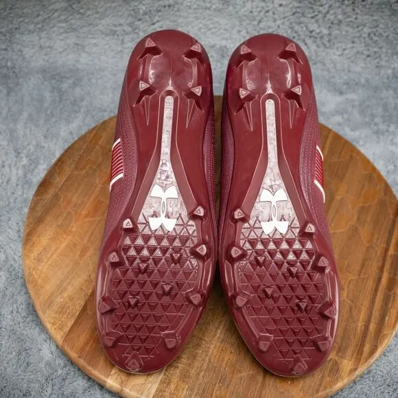 Under Armour Football Cleats Men's Size 13 Maroon NWOT