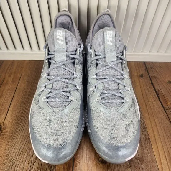 Under Armour Harper 8 Elite Men's 9 Halo Grey Metal Baseball Cleats 3026588-102