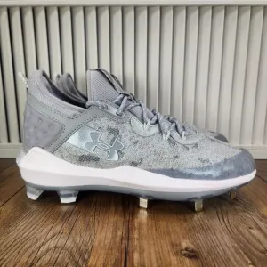 Under Armour Harper 8 Elite Men's 9 Halo Grey Metal Baseball Cleats 3026588-102
