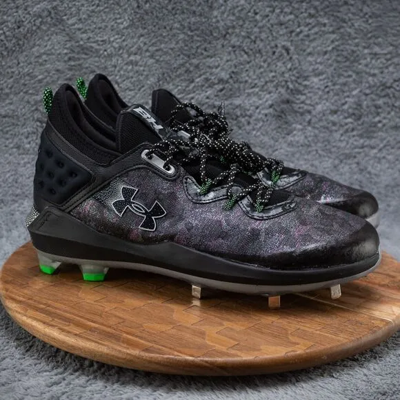Under Armour Harper 8 Low ST Mens Metal/TPU Baseball Cleats Black Size 14