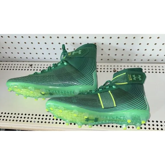 Under Armour Highlight MC Mens Football Cleats Size 13 Green Neon