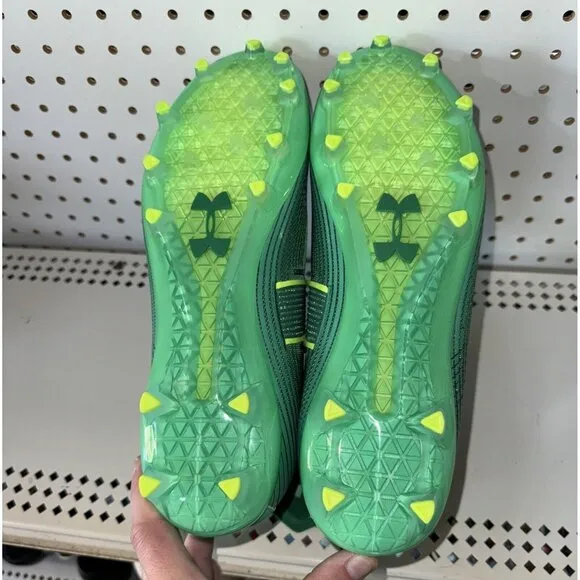 Under Armour Highlight MC Mens Football Cleats Size 13 Green Neon