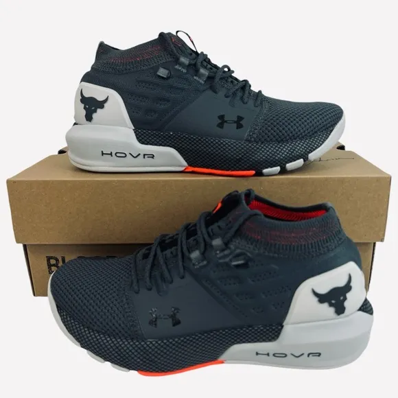 Under Armour HOVR Project Rock 2 Grey Run Shoes 3022704-102