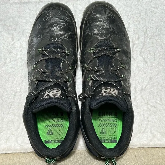 Under Armour Mens Black Harper Mid RM Baseball Softball Cleats Shoes SZ US 10.5