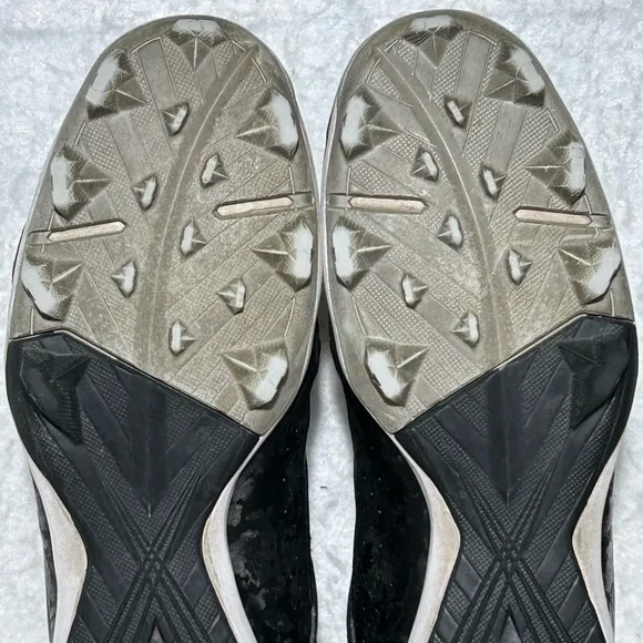 Under Armour Mens Black Harper Mid RM Baseball Softball Cleats Shoes SZ US 10.5