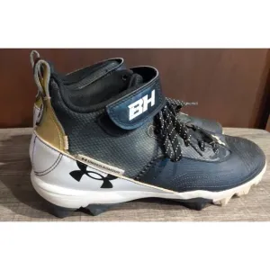 Under Armour Mens Harper 7.5 Mid RM Baseball Cleats Shoes - Black - 3025587-001