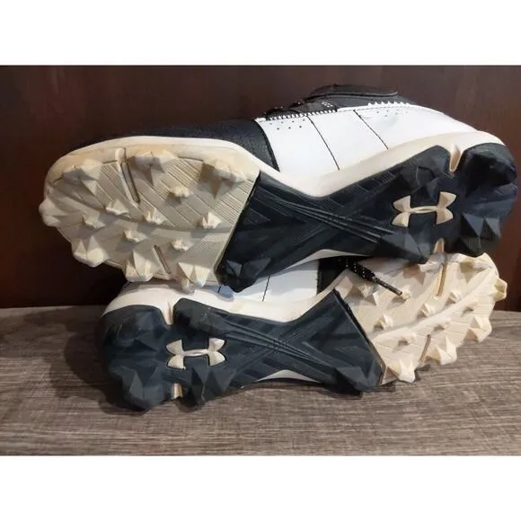 Under Armour Mens Harper 7.5 Mid RM Baseball Cleats Shoes - Black - 3025587-001