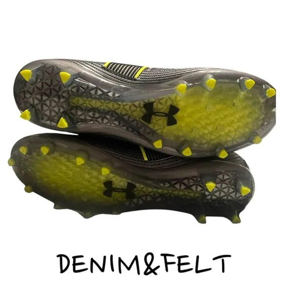 Under Armour Mens Highlight MC Football Cleat | Color: Black/Jet Grey | NEW/NWOB