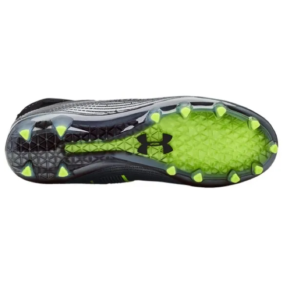 Under Armour Mens Highlight MC Football Cleat | Color: Black/Jet Grey | NEW/NWOB