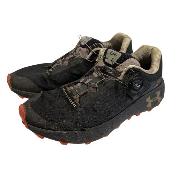 Under Armour Men's HOVR Machina Off Road CH1 Keep Hammering Camo Gray Size 10