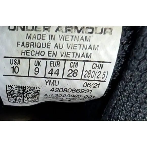 Under Armour Men's HOVR Machina Off Road CH1 Keep Hammering Camo Gray Size 10
