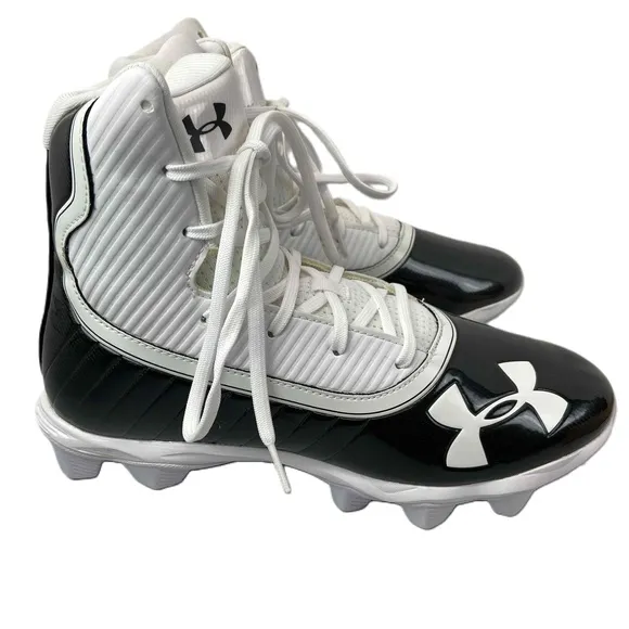 Under Armour Mens Size 8.5 Highlight RM Football Cleats Black Shoes 3021197-003