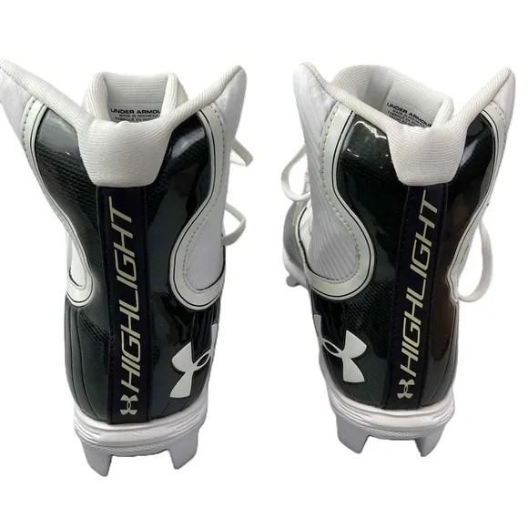 Under Armour Mens Size 8.5 Highlight RM Football Cleats Black Shoes 3021197-003