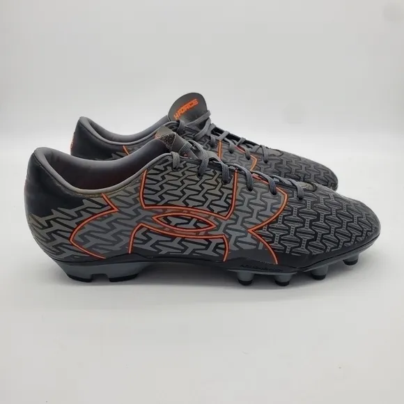 Under Armour Men's UA Corespeed Force 2.0 FG Cleats Shoes Size 13 Grey Orange
