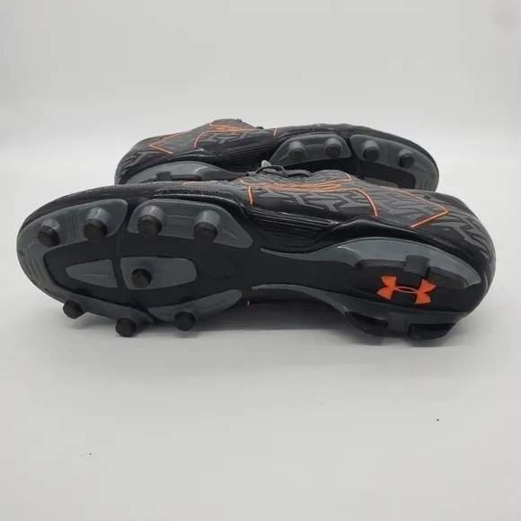 Under Armour Men's UA Corespeed Force 2.0 FG Cleats Shoes Size 13 Grey Orange