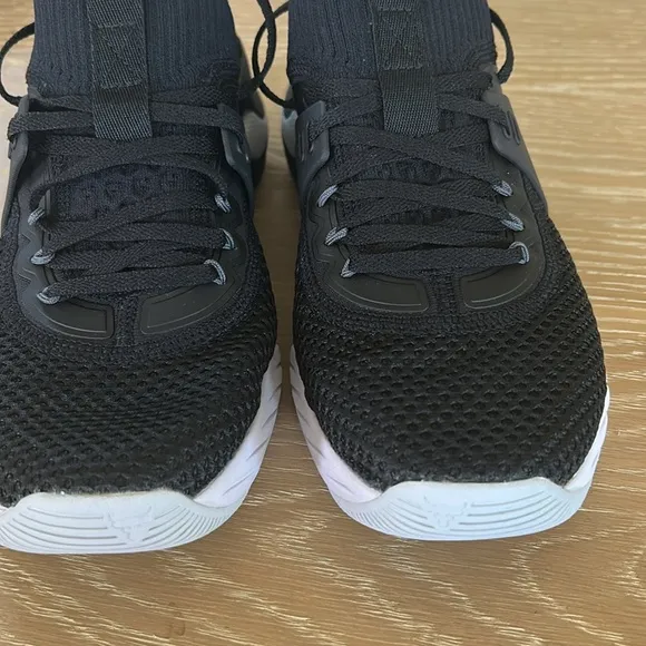 UNDER ARMOUR Men's UA Project Rock 4 Training Shoes, Black, Size 9.5, NWT