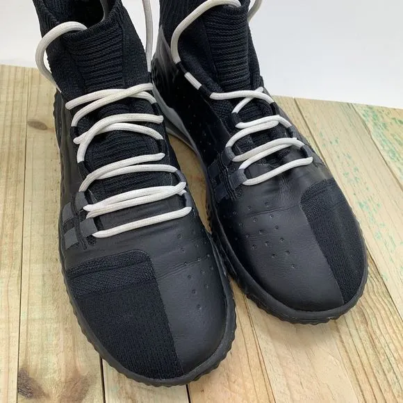 Under Armour Project Rock 1 Shoes Mens Size 8.5 Black White Training 3020788-001