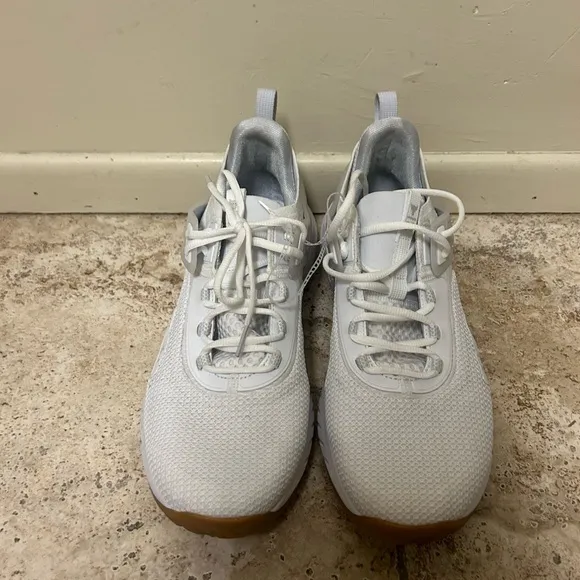 Under Armour Project Rock 5 Mens Size 15 White Gum Training Shoes 3025435-102