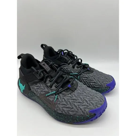 Under Armour Project Rock 6 Black Training Shoes 3026535-001 Women's Size 9📦
