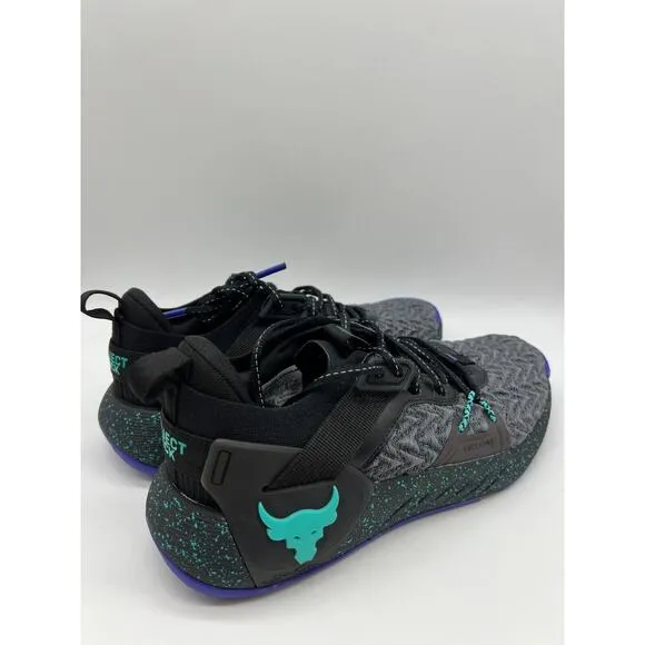Under Armour Project Rock 6 Black Training Shoes 3026535-001 Women's Size 9📦