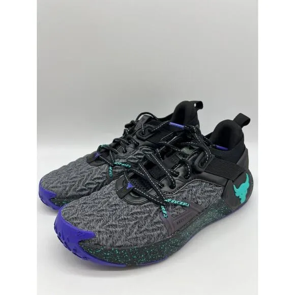 Under Armour Project Rock 6 Black Training Shoes 3026535-001 Women's Size 9📦