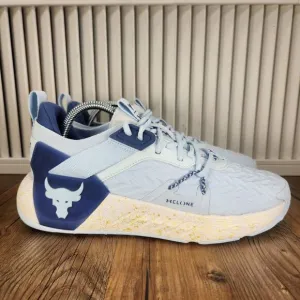 Under Armour Project Rock 6 Womens Sz 10 Halogen Blue Training Sneakers Shoes